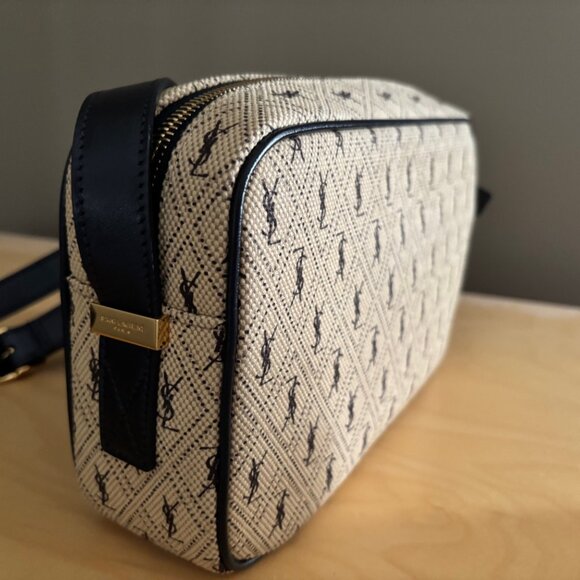 Saint Laurent Canvas Monogram All Over Camera Bag - Picture 5 of 11